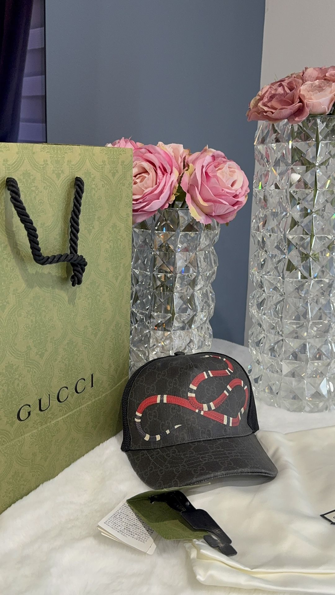 Gucci Gucci Kingsnake GG Baseball Hat 'Black 🧢 authentic Gucci 💯 