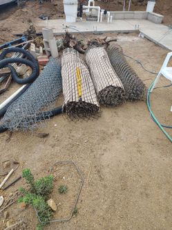 100' HEAVY DUTY Metal Chainlink Fencing Material Fence Chain Link Mesh Dog Run Kennel Play