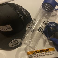 NEW BFI4 Hat, Water Bottle & Lanyard
