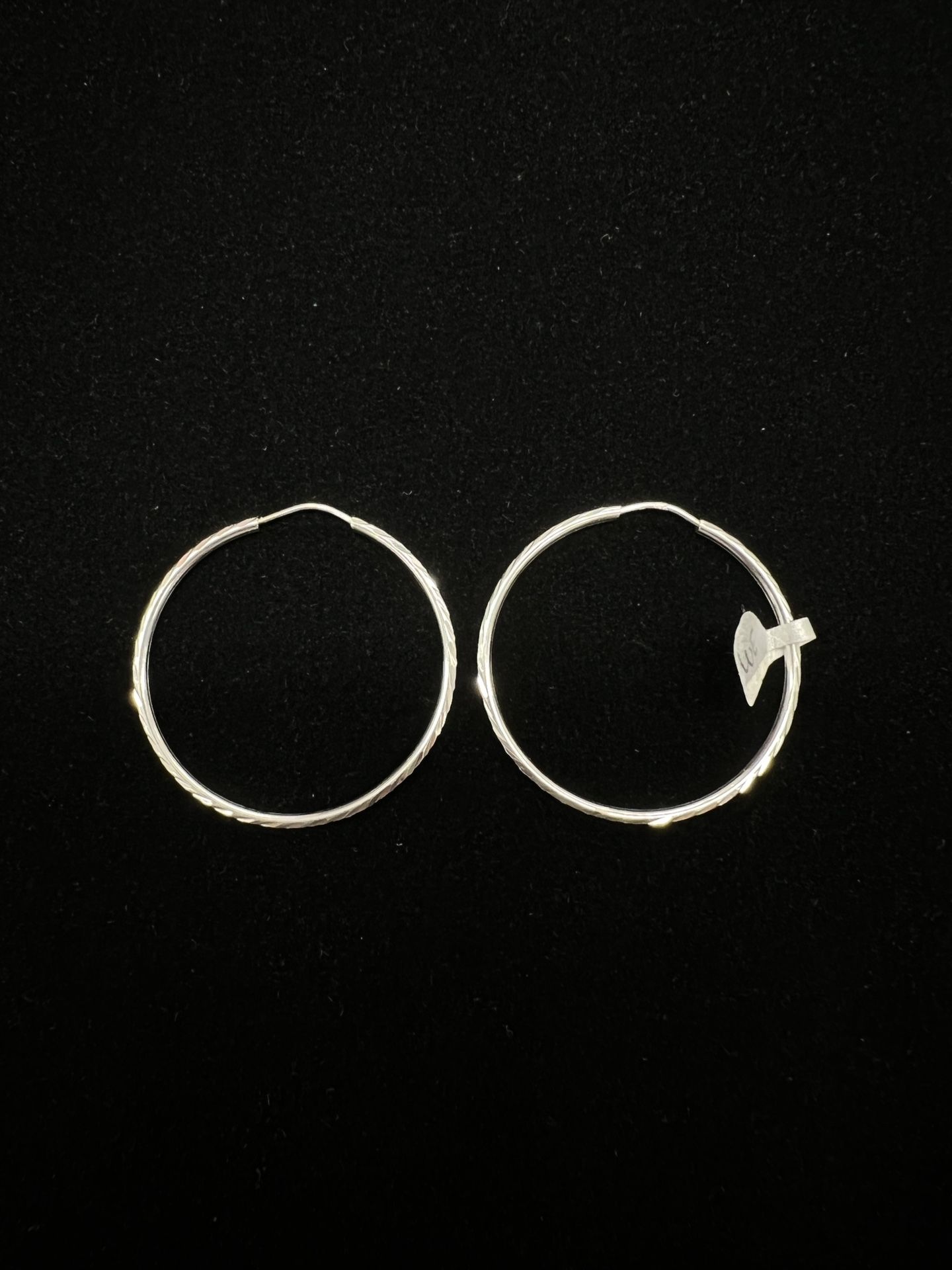 $425 White Gold Hoops
