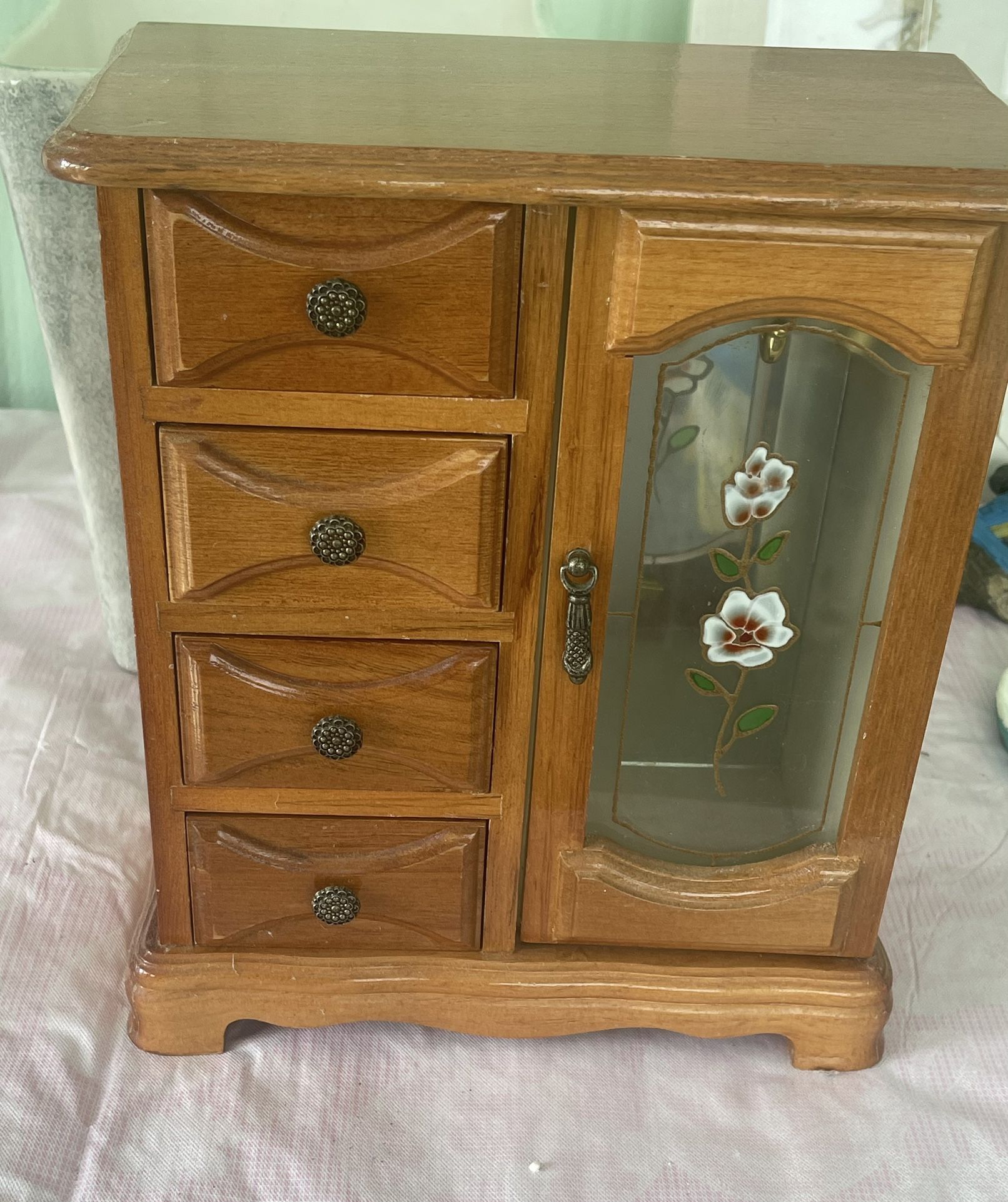 Wooden Jewelry Box $8