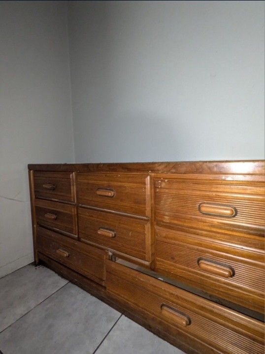Brown Long Dresser with Ample Storage