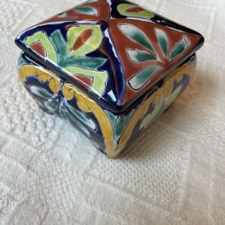 Hand Painted Mexican Box