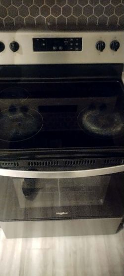 Whirlpool Glass Top Stainless Steel Stove