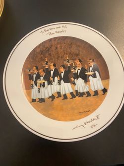 Guy Buffet Signed Plate "The Charge of the Bottle Brigade" Eschenbach Germany '97