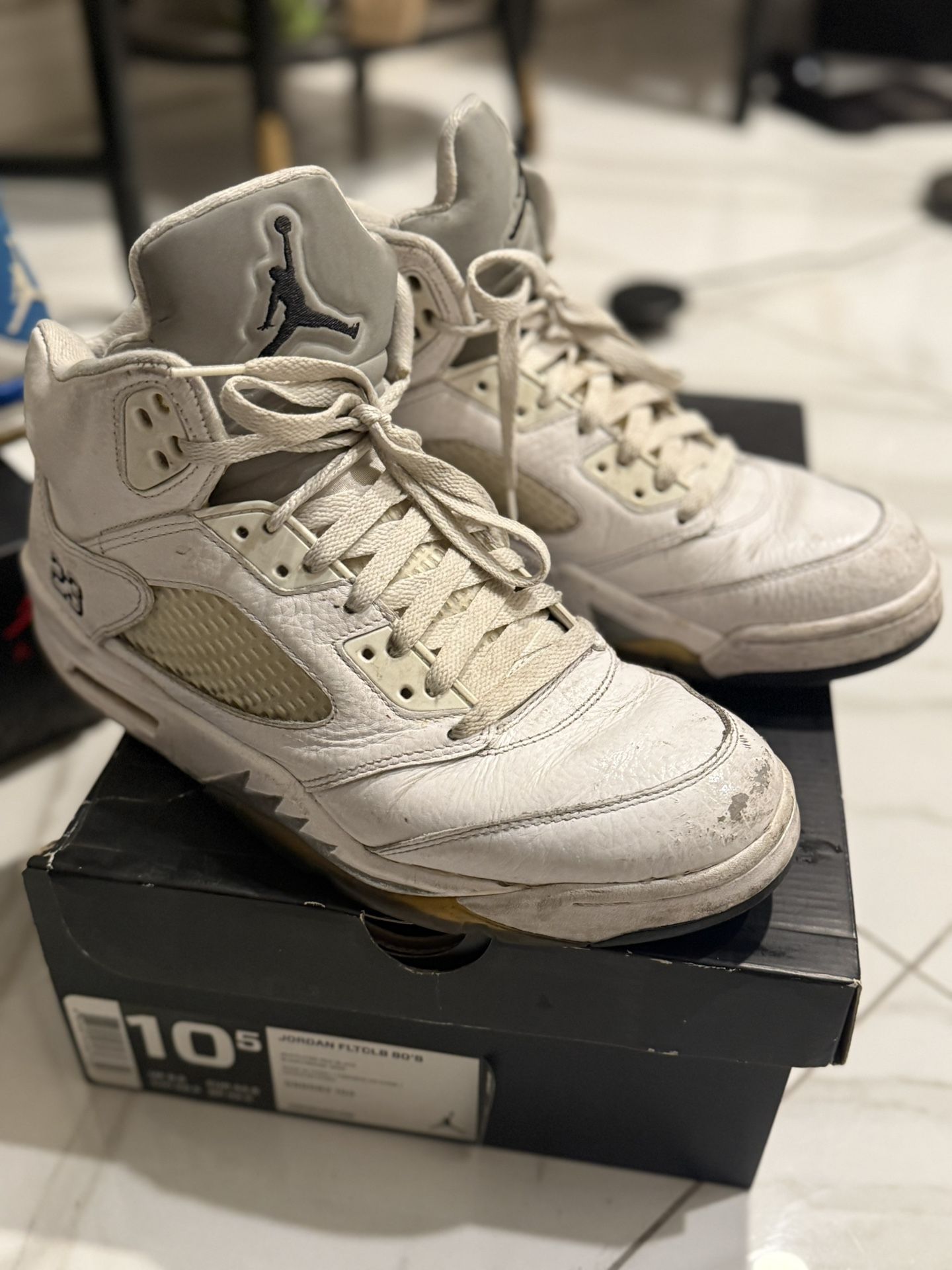 Nike Air Jordan 5 V Retro Metallic White
