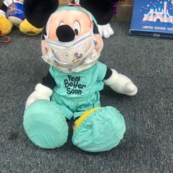 Disney Mickey Mouse Feel Better Soon Doctor Scrubs 14" Plush