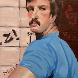 Oil Painting “Waiting Man”