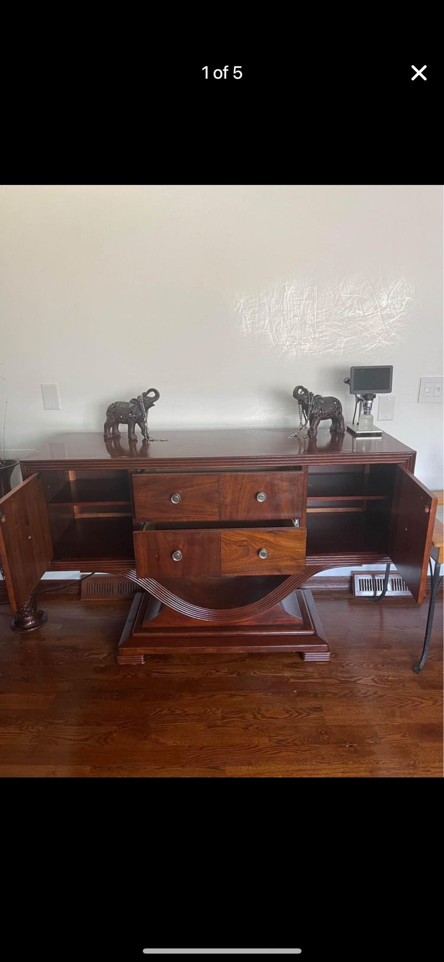 Real Wood Beautiful Console From American Furniture, Got It For $800 3 Years Ago