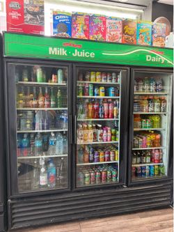 True 3 Door Commercial Display Cooler