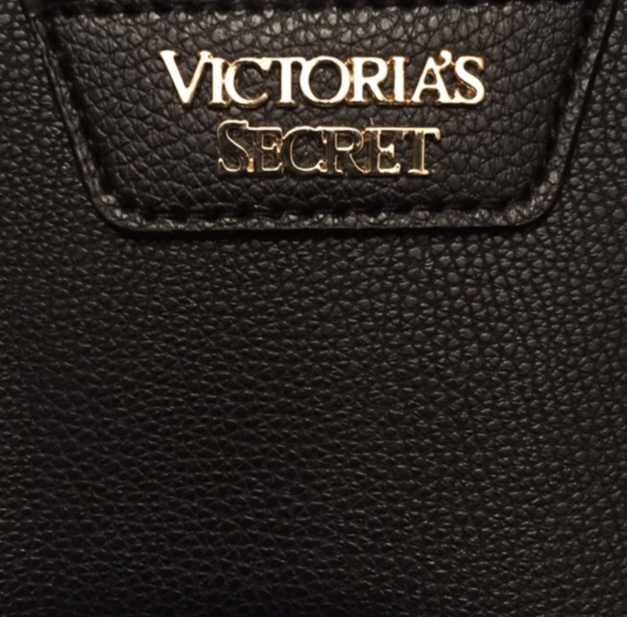 Victoria’s Secret Black leather fringe tote bag