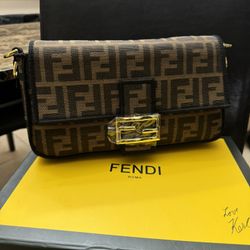 Fendi Brown Clutch 
