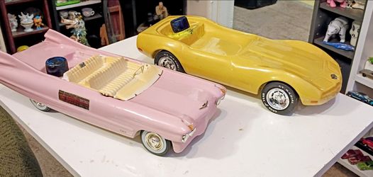 (2) Jim Beam Decanters Corvette & Cadillac