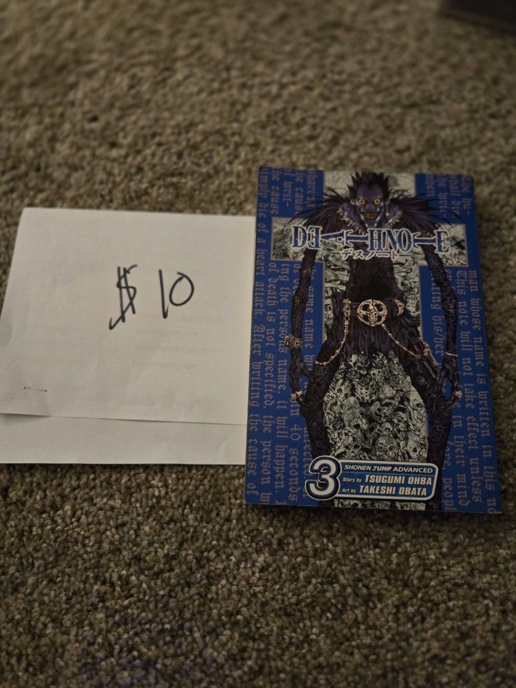 Death Note Volume 3 Tsugumi Ohba Manga English Shonen Jump Advanced 2003