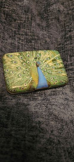 Plastic peacock wallet