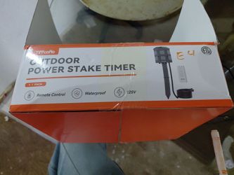 25ft Outdoor Stake 6 Grounded Outlets