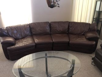 Leather couch