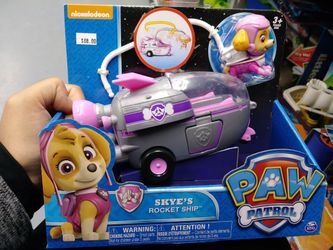Paw Patrol Skye's Rocket Ship Vehicle and Figure