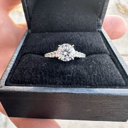 Women White Gold Engagement Ring Size 6