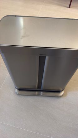 Simplehuman Dual Compartment Stainless Steel Trash Can
