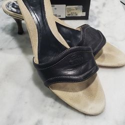 GUCCI VIntage Crest Logo Kitten Heels Size 10