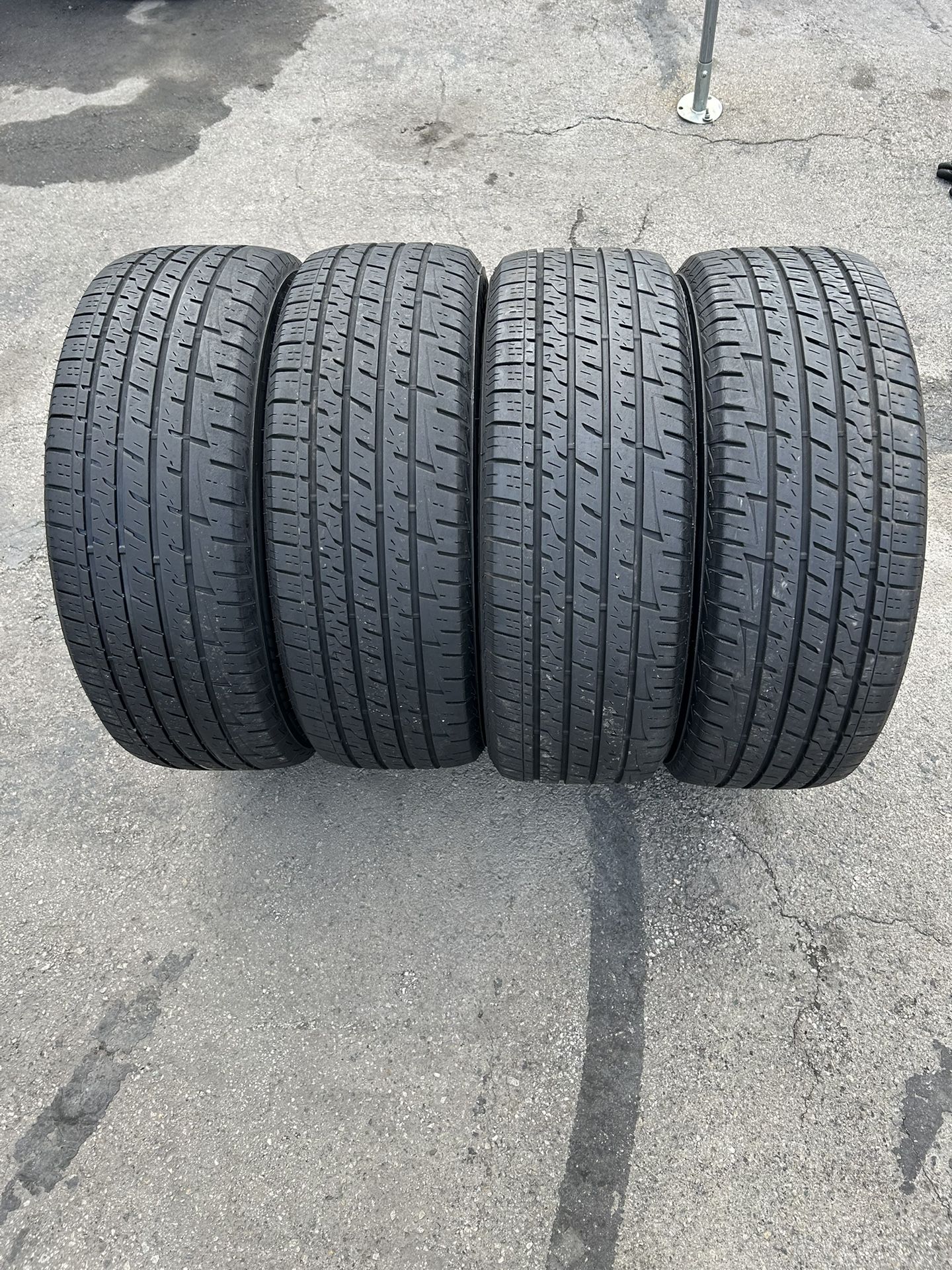 Set. Tires.  215. 55. 18.  Fireston 