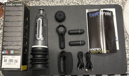 Bathmate Hydro 7 Bundle + Pump Timer + Vibe Edge + Hand Vibe (Brand New)