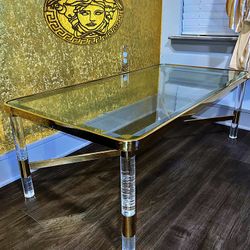 Suzanna Golden Coffee Table By Safavieh Couture - Already Assembled 