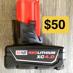 Milwaukee new battery 4ah M12 nueva 