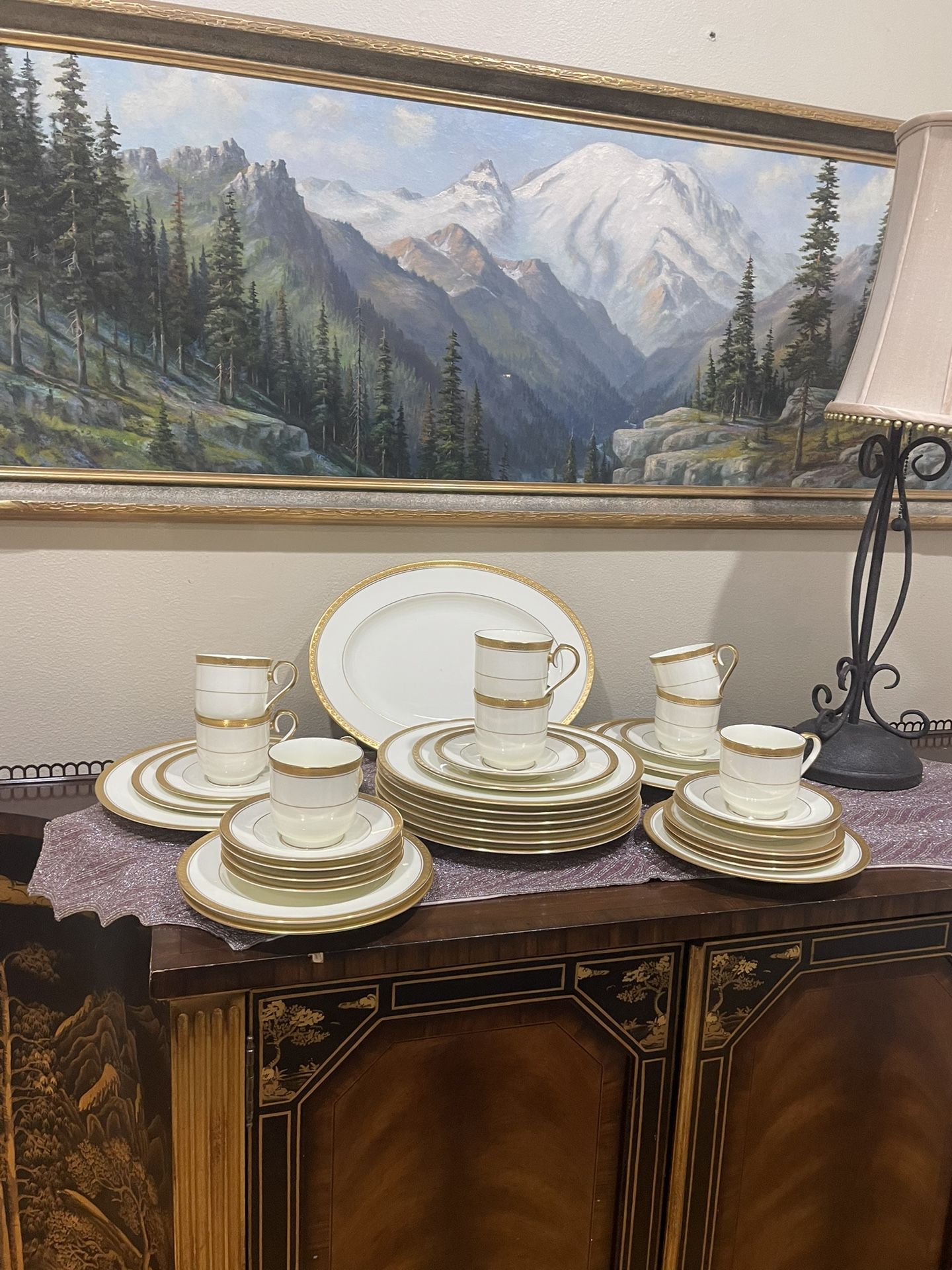  Noritake 9627 Canterbury Vintage China 41 Pc. Dinnerware Set , Service for 8