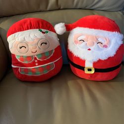 Santa and Mrs Clause Squishmallows 