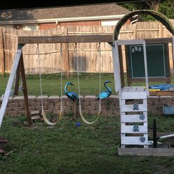 Play Swing Set And Doll house 