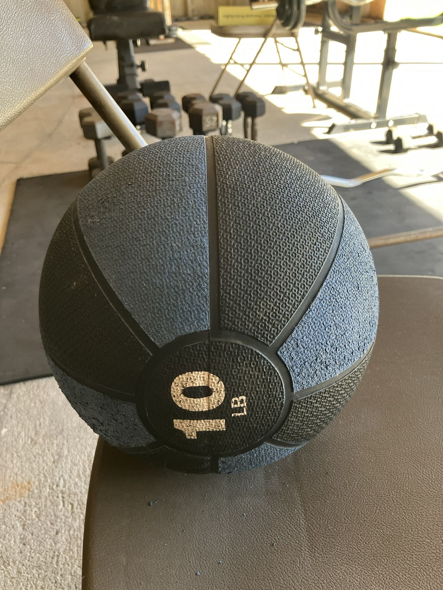 10lb Textured Medicine Exercise Ball