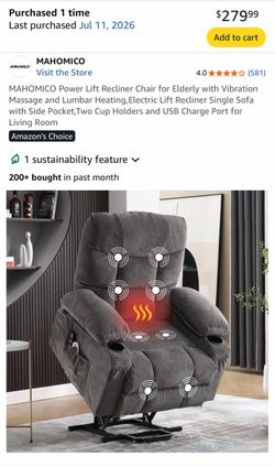 Power lift recliners
