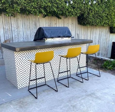 3 Article Anco Mustard Yellow Counter Stools