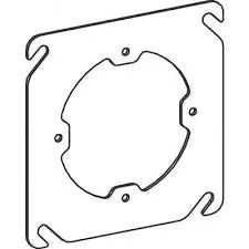 4S FLAT STEEL PLASTER RING, DUAL DIR