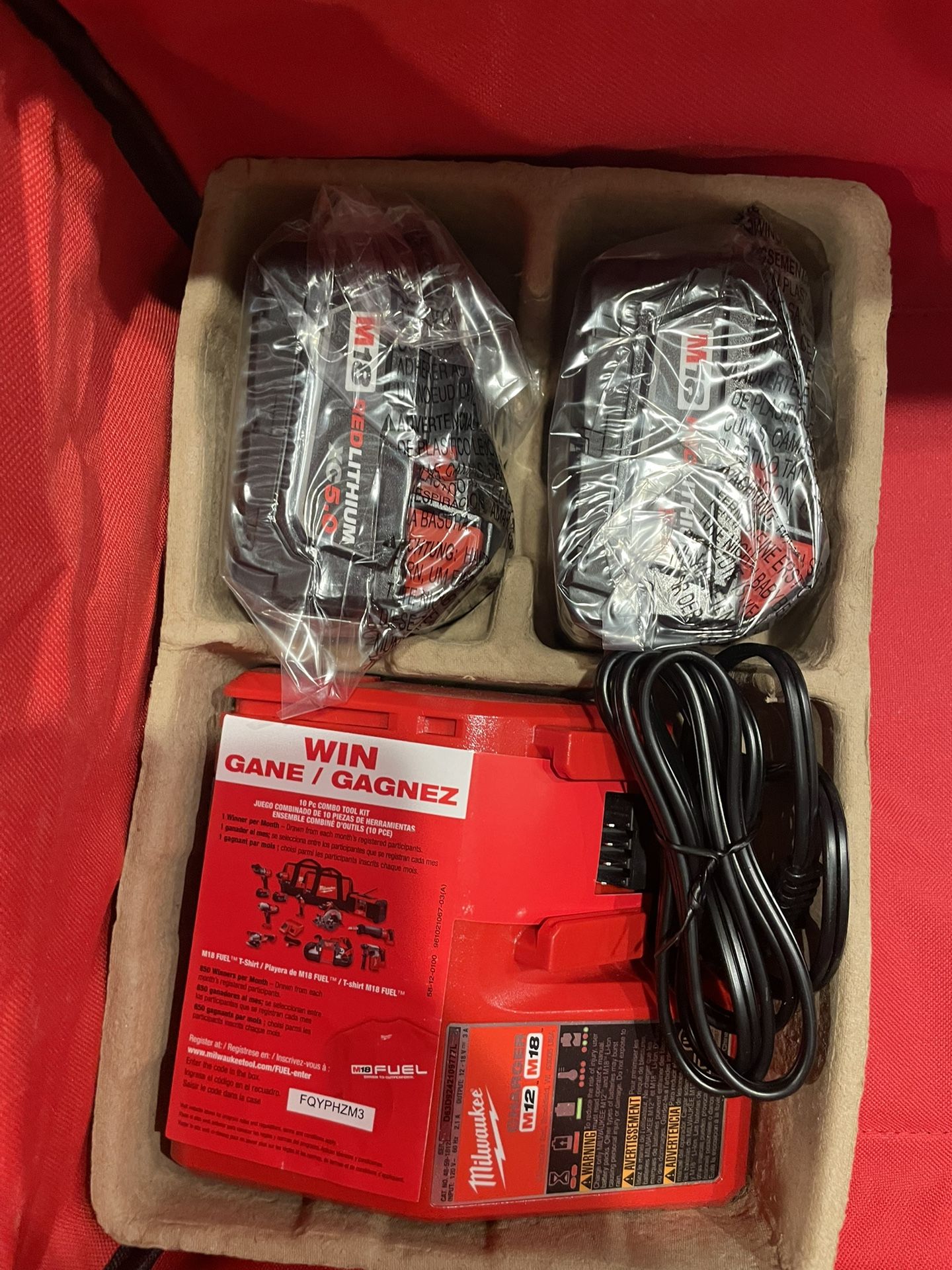 Battery Charger Milwaukee Pack Milwaukee M18 18 V XC Ah Battery