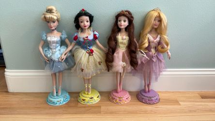 Vintage Disney Princess Porcelain Collectable Dolls- Set Of 4