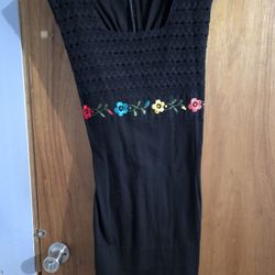 Floral Mexican Dress CASH ONLY 