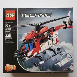LEGO 42092 Technic - Rescue Helicopter, New, Unopened, Gift