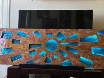 Sculpted resin art