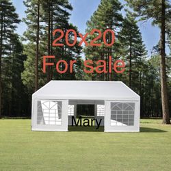 20x20 Feet Party Tent Heavy Duty Marquee Canopy Outdoor Wedding tent Carport Events Shelter Tent for Parties BBQ with Storgae