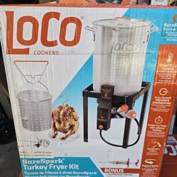 Loco 30 Qt. Sure  Spark Turkey Fryer 
