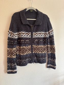 Great Northwest Chunky Zip-Up Knit Sweater