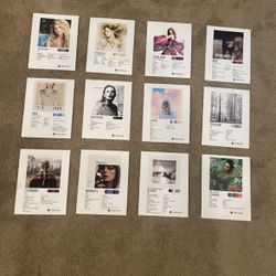 Taylor Swift Album Prints