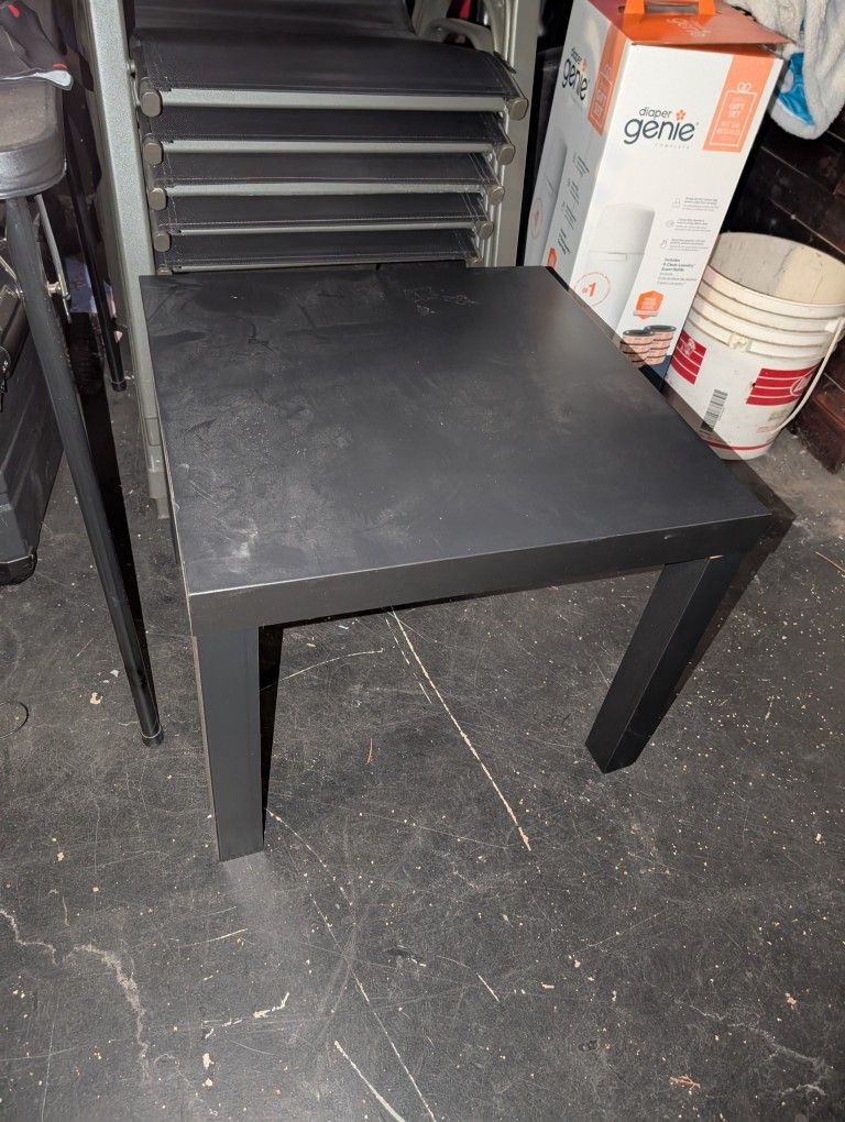 2 Black End Tables , $5 Each