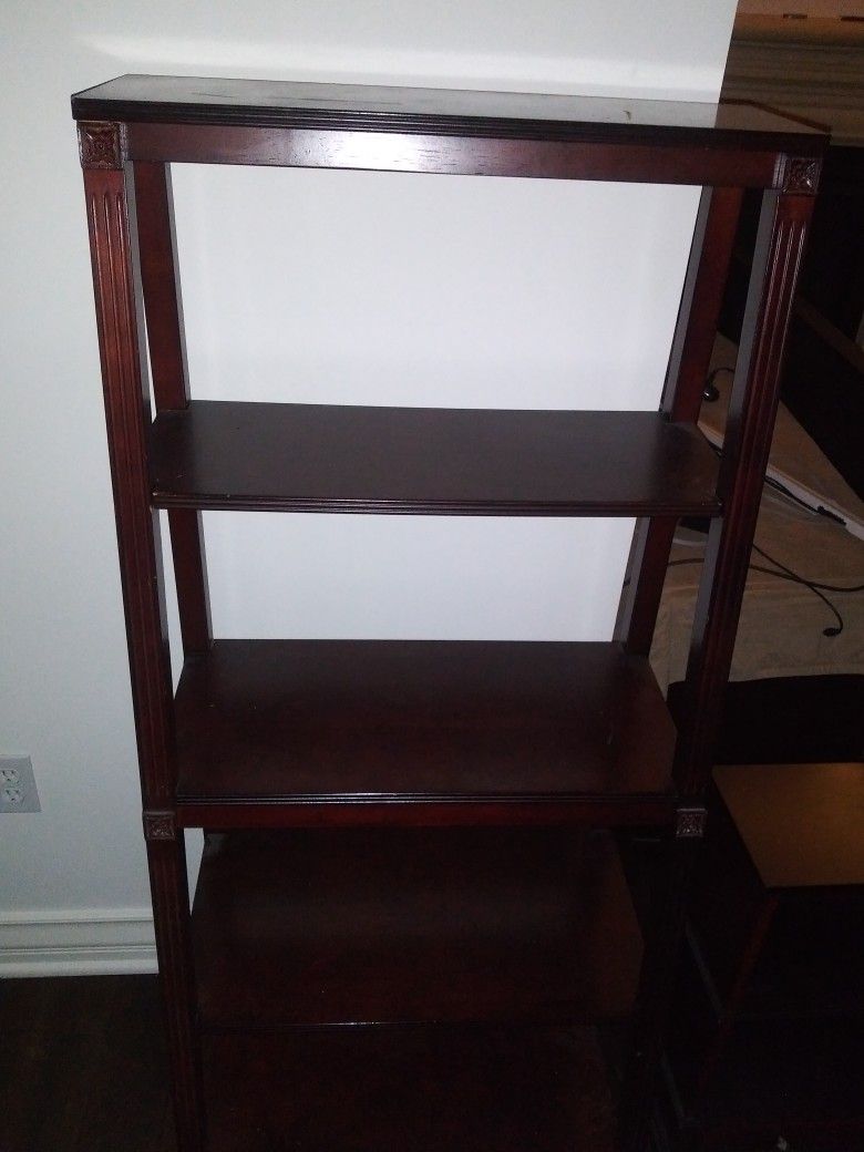 Bombay Company Dark Wood Ladder Bookshelf