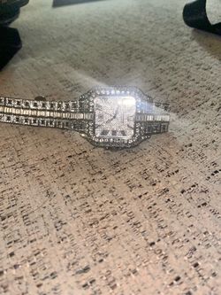 Moissanite roman numerals watch