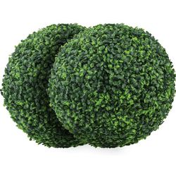 $75 SUNNYGLADE 2PCS 19.7" ARTIFICIAL PLANT TOPIARY BALL
