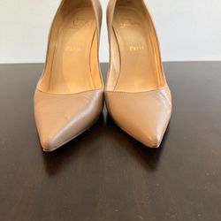 Christian Louboutin Kate 85 Nappa – Nude – Size 39.5